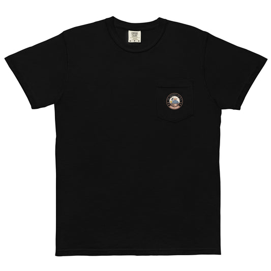 Unisex garment-dyed pocket t-shirt Logo